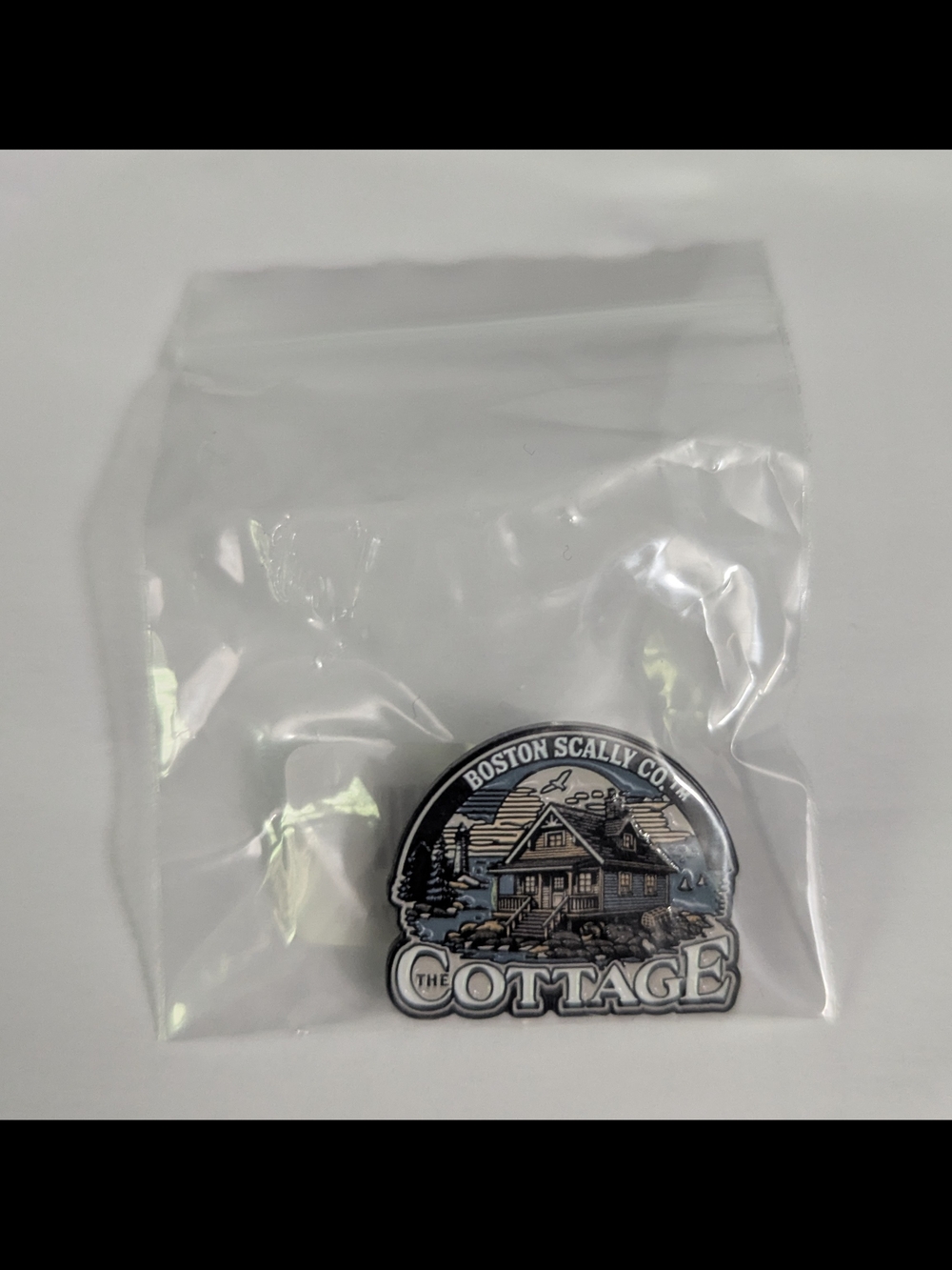Boston Scally Co. "The Cottage" Collectible Pinback Button Pin